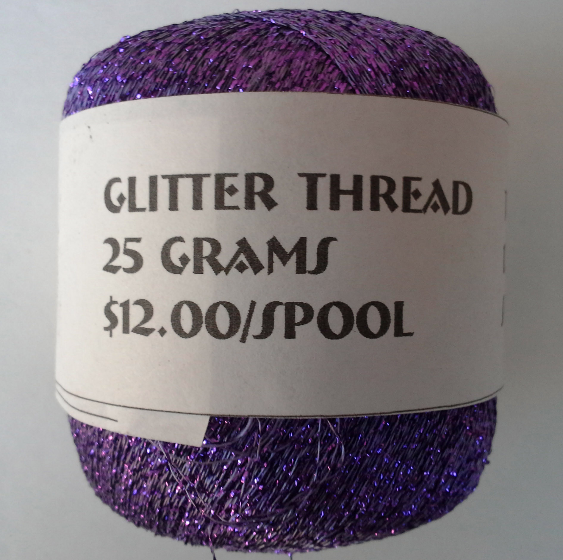 Glitter Thread Violet - Click Image to Close