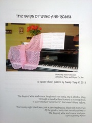 "The Days Of Wine and Roses" A Square Shawl Pattern - Click Image to Close