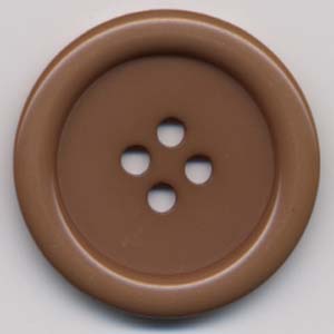 Button Large 1.5" Diameter Brown