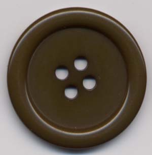 Button Large 1.5" Diameter Dark Chocolate