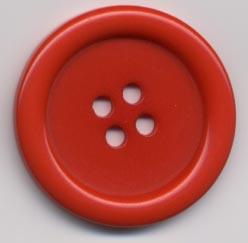 Button Large 1.5" Diameter Red