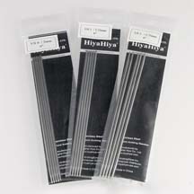 HiyaHiya US 000000 Stainless Steel Dbl. Pt. Knitting Needles 6"